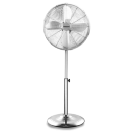 Ventilateur sur Pied Chromé 40cm | Hauteur Réglable | 50W