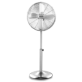 Ventilateur sur Pied Chromé 40cm | Hauteur Réglable | 50W