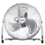 Ventilateur de Sol Métal 40cm - Puissant (75W) & Design Chrome