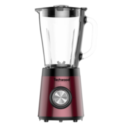 Blender Techwood 500W Bol en Verre 1,5L | Glace Pilée