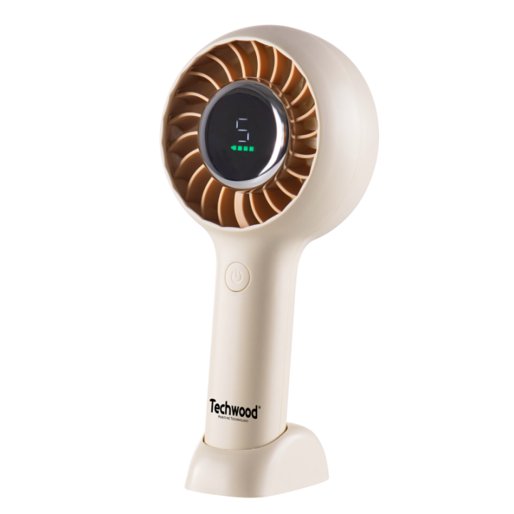 Mini Ventilateur Main & Bureau avec Écran | 5 Vitesses & 10h Autonomie