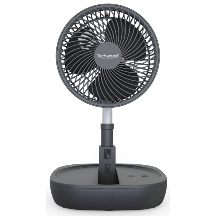 Ventilateur Nomade Sans Fil - Silencieux, Pliable et Télescopique