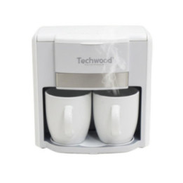 Cafetière Duo 0,6L avec 2 Tasses Céramique et Filtre Permanent - 500W