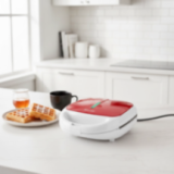 Waffle / Croque / Grill maker INOX Red