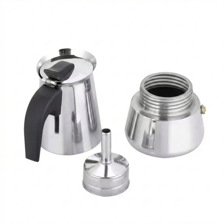 Cafetière Italienne Inox 9 Tasses – Compatible Induction & Tous Feux