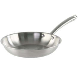 Poêle Acier Inoxydable 24cm - Tous Feux & Induction - 1,6L