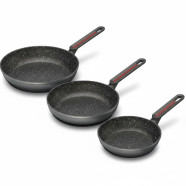Set de 3 poêles 18- 22 - 26cm