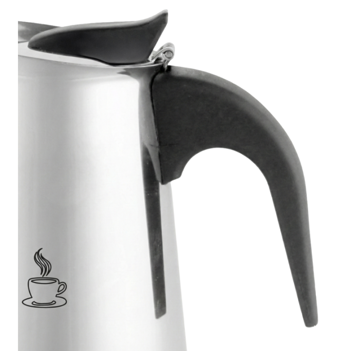 Cafetière Italienne Inox 9 Tasses – Compatible Induction & Tous Feux