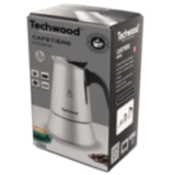 Cafetière Italienne Inox 12 Tasses - Compatible Induction & Tous Feux