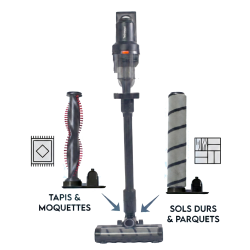 Aspirateur Balai avec Station de chargement et de nettoyage