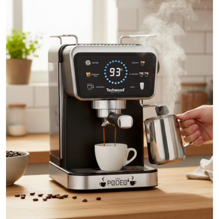 Machine Expresso 20 Bars Polyvalente | Café Moulu & Capsules | 1350W