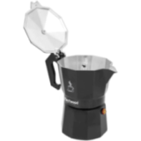 Cafetière Italienne Aluminium Noir 3 Tasses - Design & Saveur