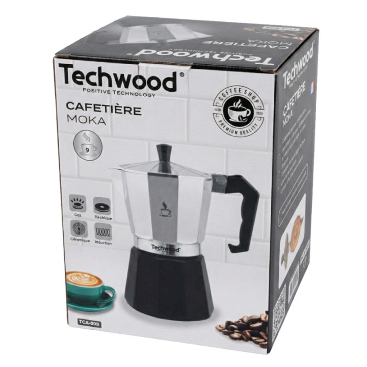 Cafetière Italienne Traditionnelle en Aluminium - 9 Tasses
