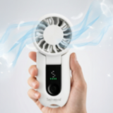 Ventilateur de poche Pliable & Digital - 5 Vitesses & Moteur Puissant