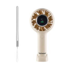 Mini Ventilateur Main & Bureau avec Écran | 5 Vitesses & 10h Autonomie