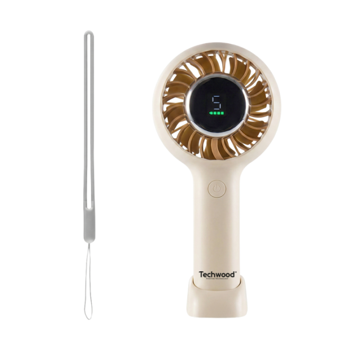 Mini Ventilateur Main & Bureau avec Écran | 5 Vitesses & 10h Autonomie