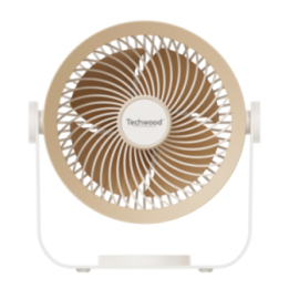 Ventilateur Portable Rechargeable USB-C | 3 Vitesses & Fixation Murale