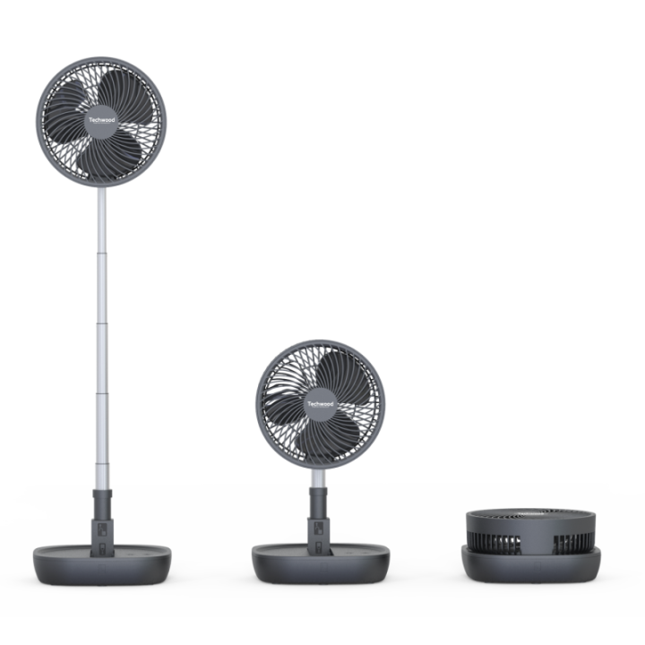 Ventilateur Nomade Sans Fil - Silencieux, Pliable et Télescopique