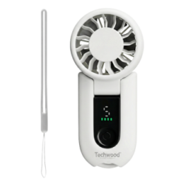 Ventilateur de poche Pliable & Digital - 5 Vitesses & Moteur Puissant