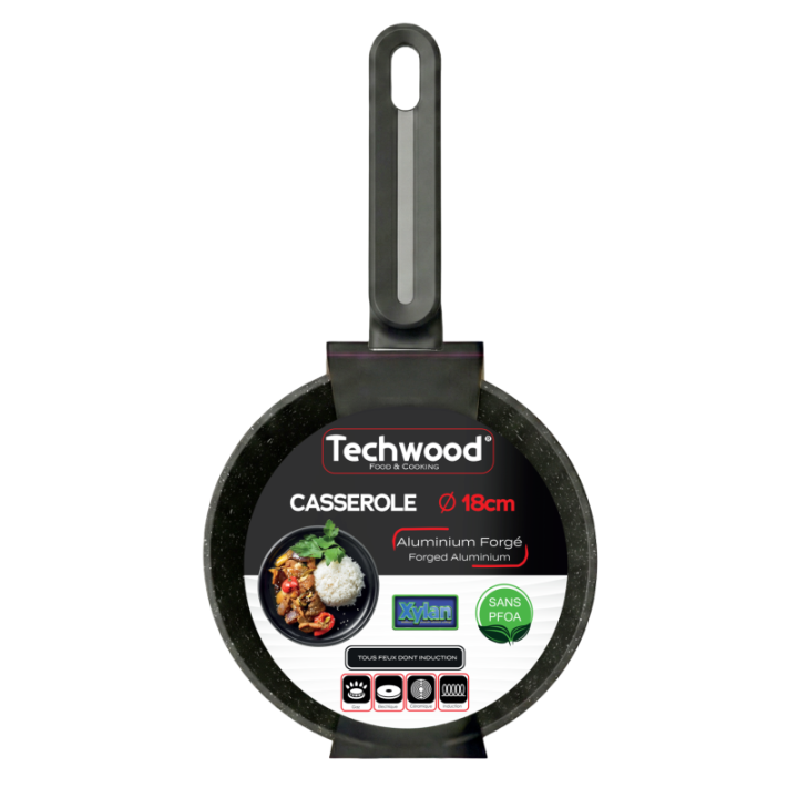 Casserole 18 cm Anti-adhérente - Induction & Sans PFOA