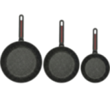 Set of 3 pans 18- 22 - 26cm