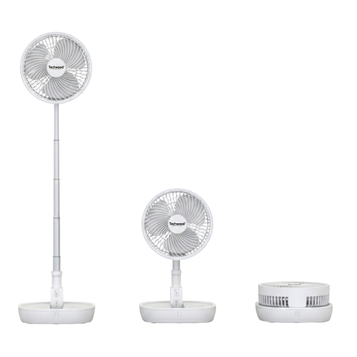 Ventilateur Nomade Sans Fil - Silencieux, Pliable et Télescopique