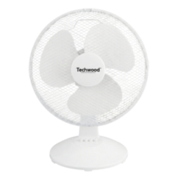 Ventilateur de Table Ø 30cm - 3 Vitesses & Oscillant - 35W