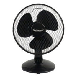 Ventilateur de Table Ø 30cm - 3 Vitesses, Oscillant & Inclinable | 35W