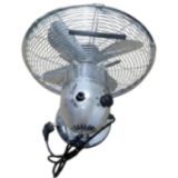 Ventilateur de Table Chromé 30cm | 3 Vitesses & Oscillant | 45W