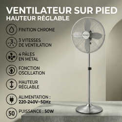 Ventilateur sur Pied  Ø 40 cm