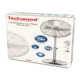 Ventilateur sur Pied Chromé 40cm | Hauteur Réglable | 50W