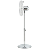Ventilateur sur Pied Chromé 40cm | Hauteur Réglable | 50W