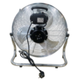 Ventilateur de Sol Métal 40cm - Puissant (75W) & Design Chrome