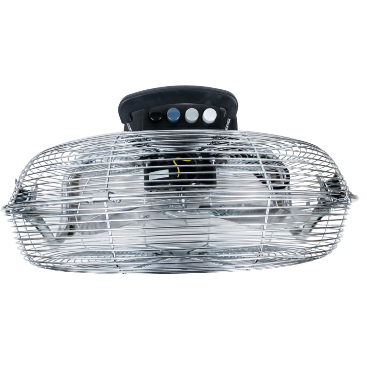 Ventilateur de Sol Métal 40cm - Puissant (75W) & Design Chrome