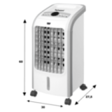 Rafraîchisseur d'Air Techwood 80W - Humidificateur 4L & Télécommande