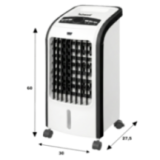 Rafraîchisseur d'Air Techwood 80W - Humidificateur 4L & Télécommande