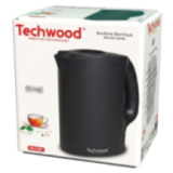 Bouilloire Électrique Techwood Noire 1 Litre - 900W
