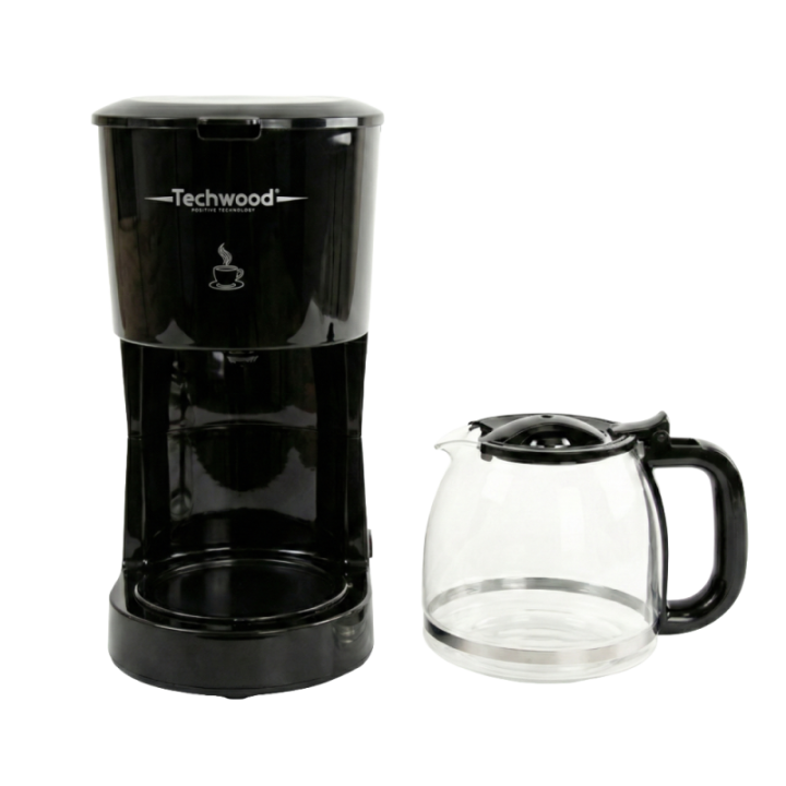 Cafetière Techwood 1.5L Silver - Filtre Lavable 750W