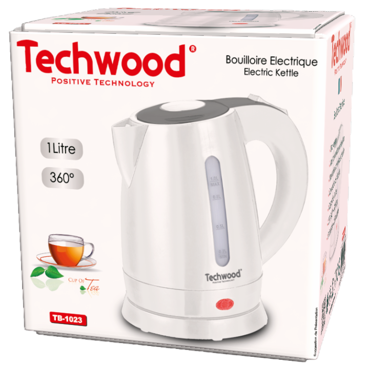 Bouilloire Électrique Techwood 1L - 1600W