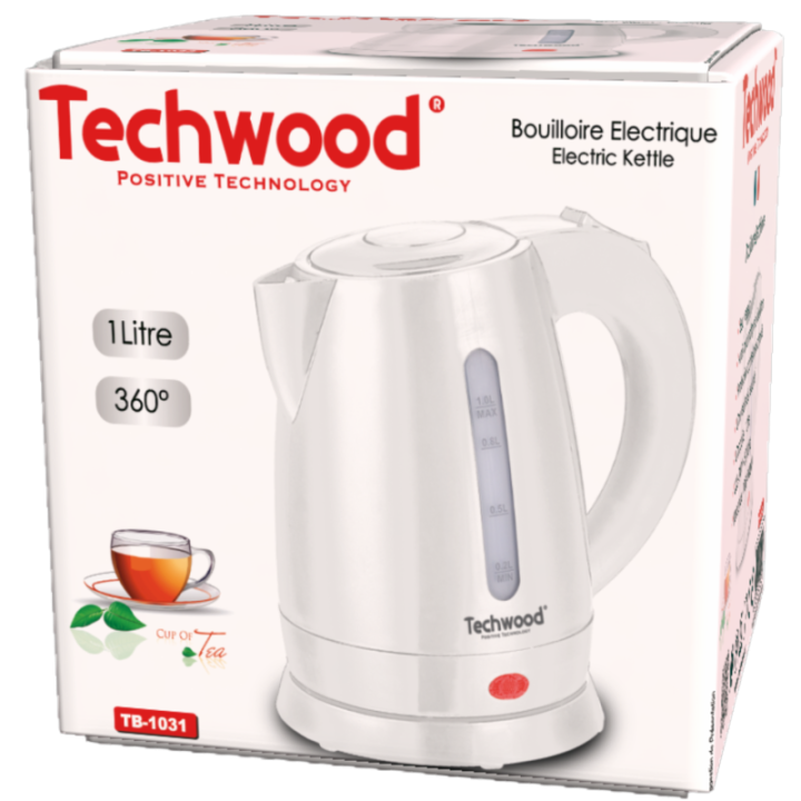 Bouilloire Électrique Techwood 1L - 1600W