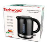 Bouilloire Électrique Techwood 1L - Sans Fil & LED Bleue