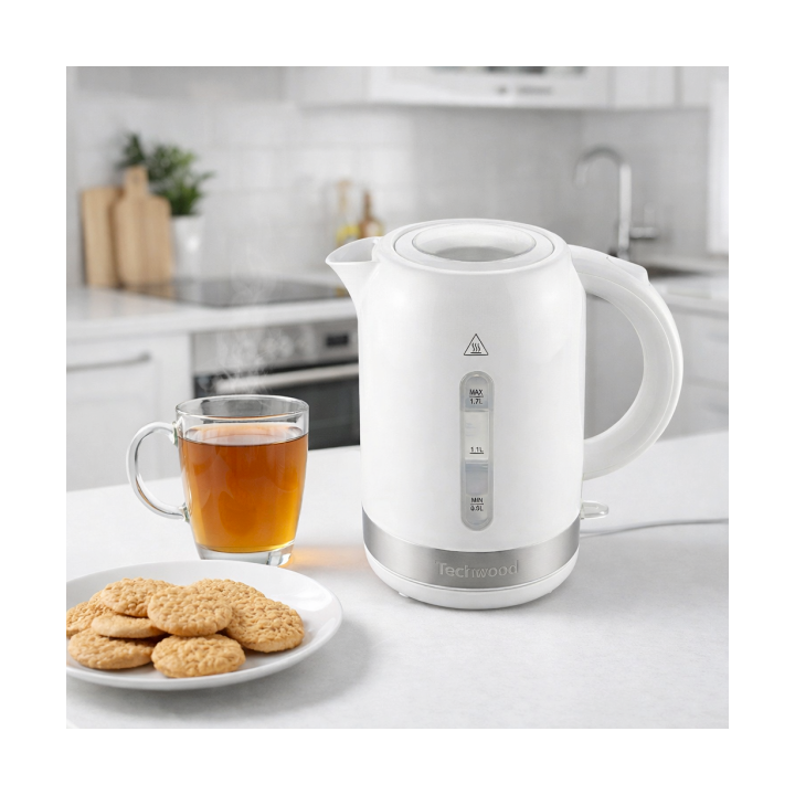 Bouilloire Électrique Techwood 1,7L - Sans Fil & Inox