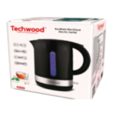 Bouilloire Électrique Techwood 1,7L - Sans Fil & Inox