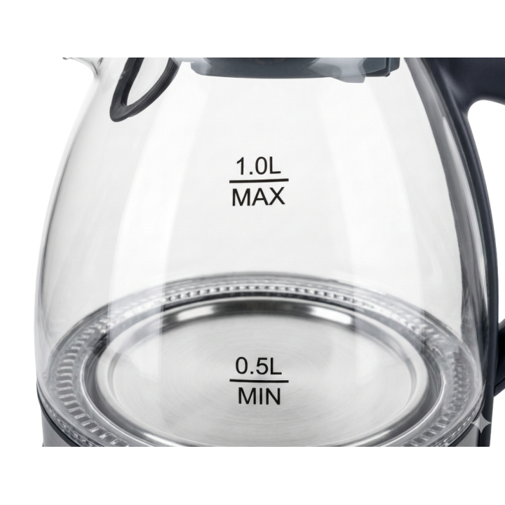 BOUILLOIRE TECHWOOD 1L 1650W | FILTRE, ARRÊT AUTO, 360°
