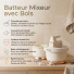 Batteur Mixeur avec Bols 500W
