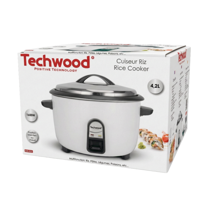 Cuiseur à Riz Techwood 4,2L - 1600W Grande Capacité
