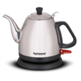 Bouilloire Techwood 0,8L Finition Chrome - Sans Fil & Inox