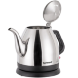 Bouilloire Techwood 0,8L Finition Chrome - Sans Fil & Inox
