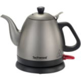 Bouilloire Techwood 1L Finition Chrome - Sans Fil & Inox