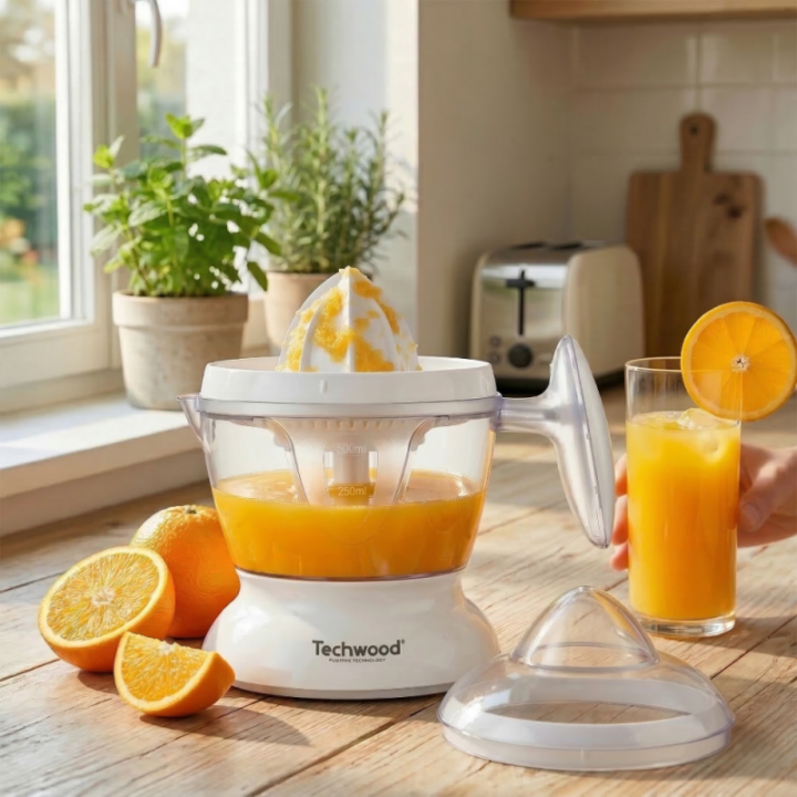 Presse-Agrumes Électrique Techwood 0,5L | Démarrage Automatique